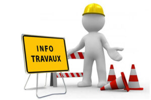 TRAVAUX DE VOIRIE sur le centre de santé au travail de BOSGOUET